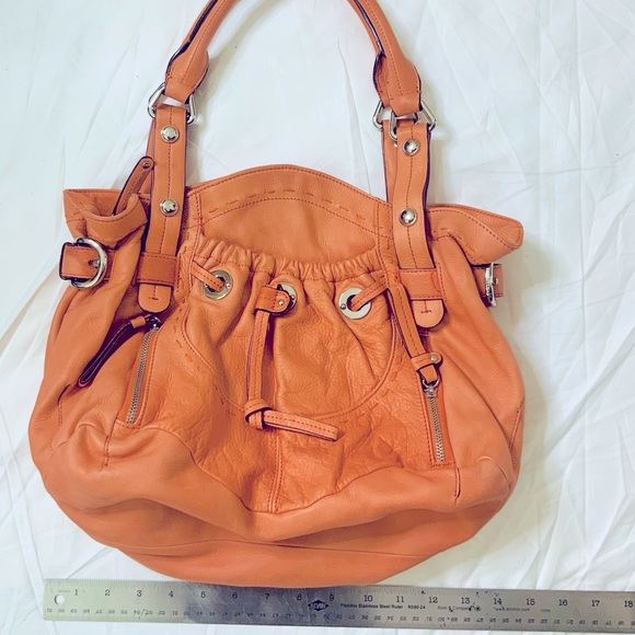 B. Makowsky Leather Double Handle Shoulder Bag Purse NWOT - Picture 8 of 10